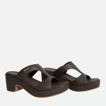 Evy Heeled slides
